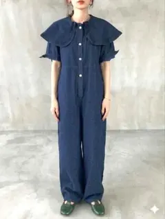 poppy あさぎーにょ ロンパース ブルー Sサイズ - メルカリ