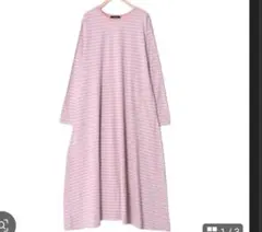 wcloset♥ボーダー フレアーワンピースのサムネイル