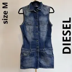 DIESEL ディーゼル デニム　　オールインワン ミニワンピース M ジーンズ