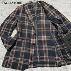 極美品 タリアトーレ 四者混 リネン テーラードジャケット イタリア製