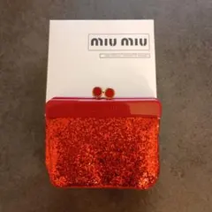 【新品未使用・箱付】miumiu ミュウミュウ ノベルティ ポーチ グリッターのサムネイル