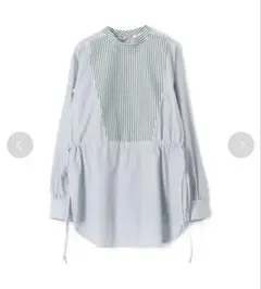 トゥモローランド　BACCA ストライプコンビスタンドカラーボザムシャツ