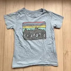 Patagonia 5T Tシャツ 山デザイン ブルー 110cm
