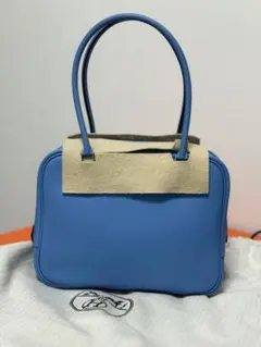 ブルー ハンドバッグ