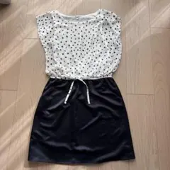 ナチュラルビューティーベーシック　水玉ワンピース