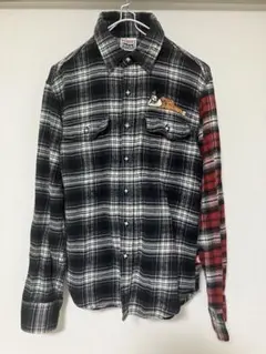 PUNK DRUNKERS 大仏 オンブレチェック ネルシャツのサムネイル