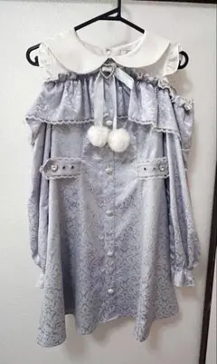 Ank Rouge ぽんぽんリボンオフショルOP