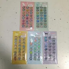 サンリオ　おはじきふうシール24ピース　5枚セット