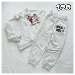 【美品】ディズニー ミッキー ミニー 長袖 長ズボン スウェット 上下セット
