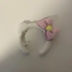 キティちゃんカチューシャ ピンクリボン付き