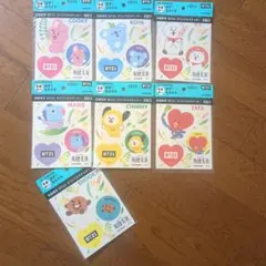BT21ステッカーシール、コンプリート