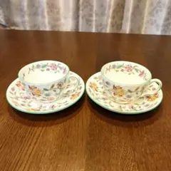 Minton ハドンホール ティーカップ＆ソーサー 2客セット