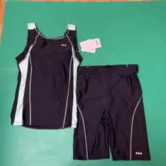 11号　FILA 水着セット 黒/ミントグリーン