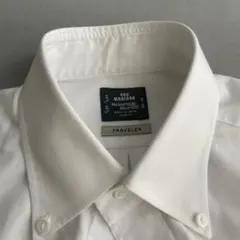 鎌倉シャツ トラベラー 長袖 無地 ホワイト39/83