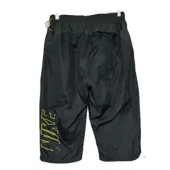 NIKE ナイキ ナイロン クロップドパンツ XL 黒 テック系 ドローコード