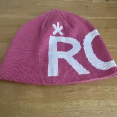 ROXY ニット帽 ビーニー ピンクのサムネイル