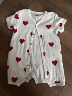 PETIT BATEAU オーガニックコットンロンパース 3m 60cm