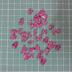 ピンク レジン トレカデコ パーツセット まとめ売り