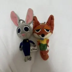 ズートピア ぬいぐるみ ニック・ワイルドとジュディ・ホップスセット