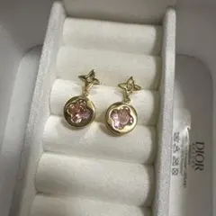 高品質　ゴールド ピアス 星型 花型