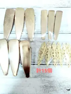 ハンドメイドヘアクリップ15個セット