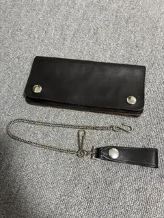 atlast&co アットラスト ホースハイド長財布 ウォレットチェーン付