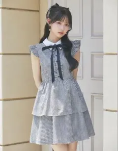 最終値下げ jouetieフリル フロントフリルチュニックシャツブラック