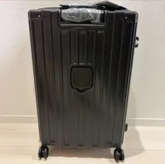 スーツケース キャリーケース 拡張機能 超軽量 耐衝撃 ブラック L 100L