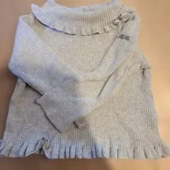 リブ編みフリルTシャツ 80サイズのサムネイル