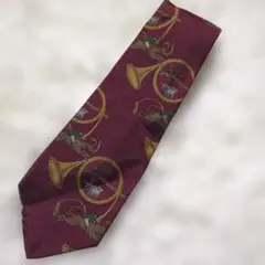 Burberrys バーバリーズ　ネクタイ　総柄　イングランド製　乗馬　ホース