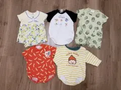 ベビー　夏生まれ　まとめ売り　60〜70 レモン柄ロンパース