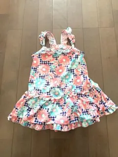 花柄フリルワンピース水着 120