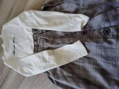 フォーマルワンピース ホワイト/チェック柄 XS