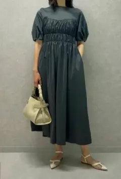 2025年最新】コットンジャージーコンビシャーリングワンピースの