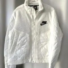 Nike ホワイト フリースジャケット L ナイキ　ボア