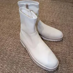 美品！　ル タロン　可愛い白ブーツ　ショートブーツ　LLサイズ