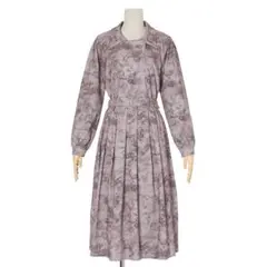 an another angelus エンジェル柄ダブル釦ワンピース BROWN