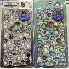 光るジュエルプチドロップ　ストーンつき　2種