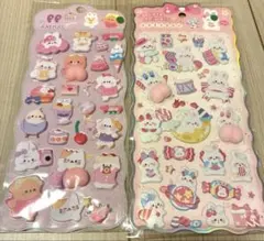 うさぎ ねこ くま おしりプニプニシール
