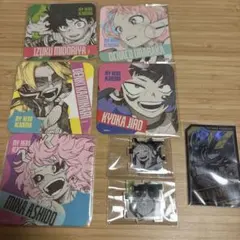 ヒロアカ　原画展　アクリルパズル　アートコースター　緑谷、オールマイト