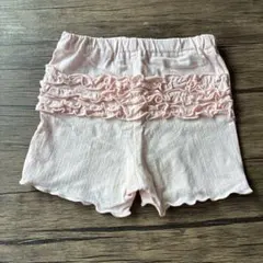 フリル付きピンクショートパンツ 90cm