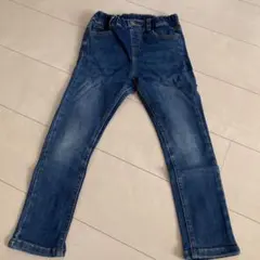 美品☆プティマインデニム☆デニムブルー ストレートパンツ