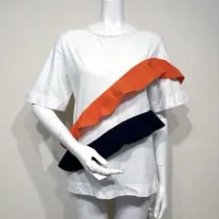MSGM ノースリーブ ボーダー フリンジ カットソー - メルカリ