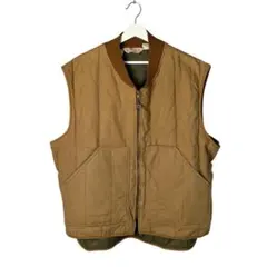 ■USA製 WALLS ウォールズ ベージュ ダウンベスト 40 汚れ有 ビンテージ 80年代■CH