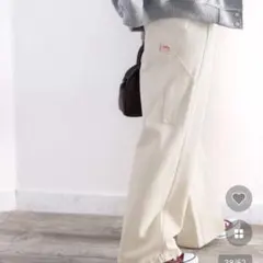Java レディース　メンズライク　ペインターパンツ　キナリ　Lサイズ