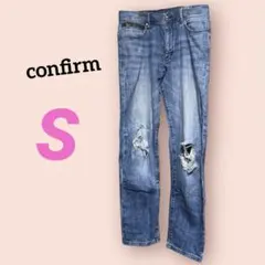 美品‼️Confirm ダメージジーンズ デニム Sサイズ パンツブルー