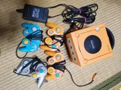 オレンジ ゲームキューブ 本体 4コントローラー