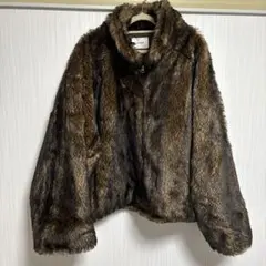 MURUA ファーブルゾン ブラウン