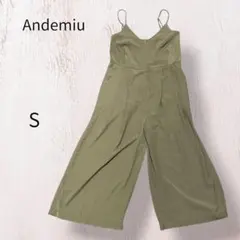 【美品】Andemiu アンデミュウ オールインワン サロペット カーキ Sのサムネイル