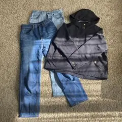 GU ジャケット L & デニムパンツ S セット　3点セット